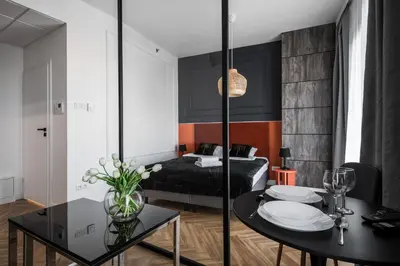 Część wypoczynkowa w obiekcie Kasprzaka 29 By Perfect Apart Free Garage