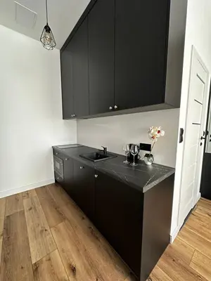 Kuchnia lub aneks kuchenny w obiekcie Hotel Apart