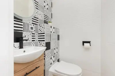 Łazienka w obiekcie Praga Apartment Łukowska by Noclegi Renters
