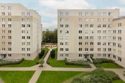Budynek, w którym mieści się apartament