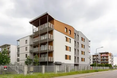 Budynek, w którym mieści się apartament