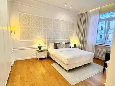 Łóżko lub łóżka w pokoju w obiekcie MONDRIAN Luxury Suites & Apartments Market Square I