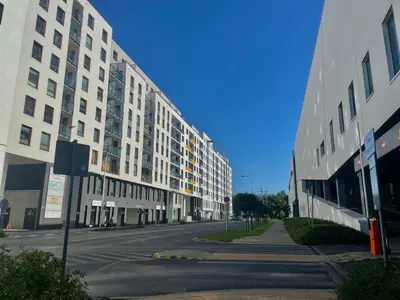 Budynek, w którym mieści się apartament