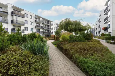 Budynek, w którym mieści się apartament