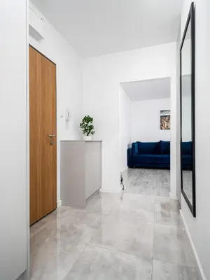 Łóżko lub łóżka w pokoju w obiekcie Kasprzaka 29A Separate Bedroom Free Garage By Perfect Apart