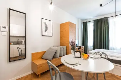 Plan piętra w obiekcie Cute Apartment perfect for business and travel.