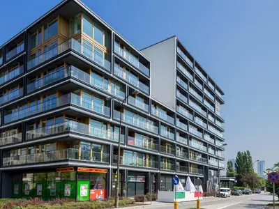 Budynek, w którym mieści się apartament