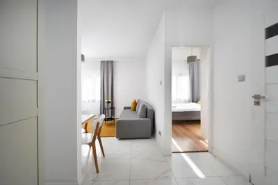 Część wypoczynkowa w obiekcie Park Skaryszewski Cosy Apartment by BookingHost