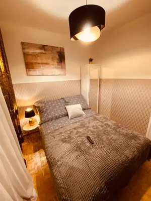 Łóżko lub łóżka w pokoju w obiekcie ClickTheFlat Wokalna Apart Rooms