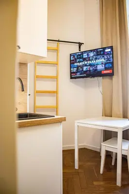 Telewizja i/lub zestaw kina domowego w obiekcie Kawalerka w Centrum Warszawy