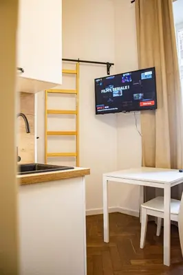 Telewizja i/lub zestaw kina domowego w obiekcie Kawalerka w Centrum Warszawy