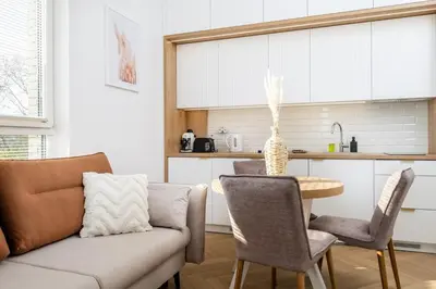 Część wypoczynkowa w obiekcie Wiktoryn 21 Citysphere Premium Suite 2