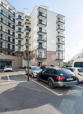 Budynek, w którym mieści się apartament