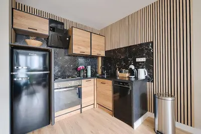 Kuchnia lub aneks kuchenny w obiekcie Privilage Location Apartament w Centrum