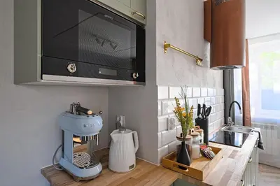 Kuchnia lub aneks kuchenny w obiekcie Nordic Apartment 2 bedrooms and AC, Center