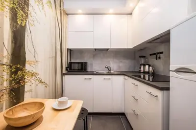 Kuchnia lub aneks kuchenny w obiekcie Boutique Apartment Emilii Plater 55 Two Rooms Apartment Balcony
