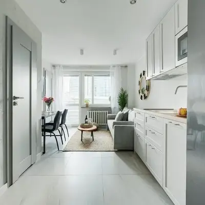 Emilii Plater 55 Center 3 bedrooms Living room balcony