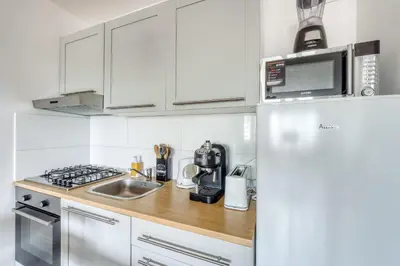 Kuchnia lub aneks kuchenny w obiekcie Full Apartment BEST Location in Center