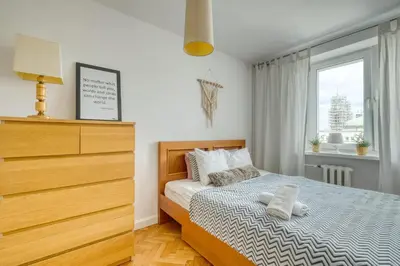 Łóżko lub łóżka w pokoju w obiekcie Full Apartment BEST Location in Center