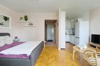 Kuchnia lub aneks kuchenny w obiekcie Apartment Your Home in Center of Warsaw