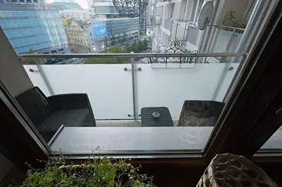 Balkon lub taras w obiekcie 3rooms at Emilii Plater 55 Deluxe Residence in Warsaw Manhattan