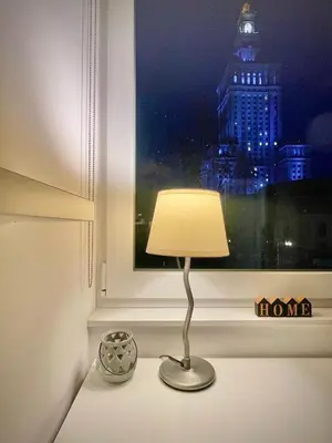 Plan piętra w obiekcie Emilka z widokiem na Pałac Kultury