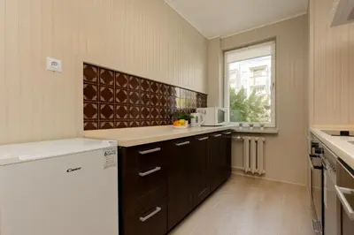 Kuchnia lub aneks kuchenny w obiekcie Soft Dream Apartment Warsaw Bemowo by Noclegi Renters