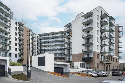 Budynek, w którym mieści się apartament