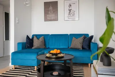 Część wypoczynkowa w obiekcie Bella Luna Luxury Suites - Oasis Gem in Warsaw