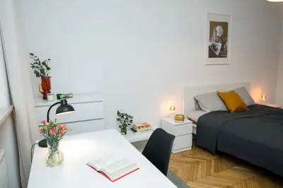 Plan piętra w obiekcie Cozy, fully equipped apartment in Mokotów district
