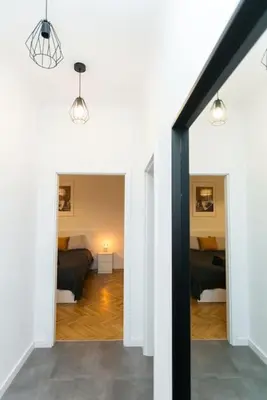 Plan piętra w obiekcie Cozy, fully equipped apartment in Mokotów district