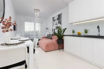 Plan piętra w obiekcie Stylish Apartment Przedpole with Balcony & Parking by Noclegi Renters