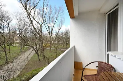 Balkon lub taras w obiekcie Powiśle Solec City Centre! Private Parking