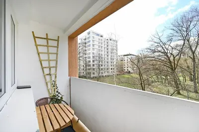 Balkon lub taras w obiekcie Powiśle Solec City Centre! Private Parking