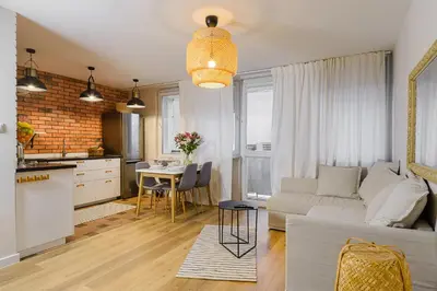 Kuchnia lub aneks kuchenny w obiekcie P&O Apartments Hawajska