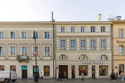 Budynek, w którym mieści się apartament