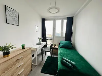 Część wypoczynkowa w obiekcie Warsaw City Center Rooms