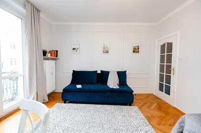 Część wypoczynkowa w obiekcie Wilcza 3 Blue - 260 metrów od Ambasady USA - Better Rental