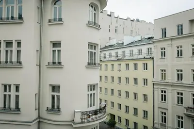 Budynek, w którym mieści się apartament