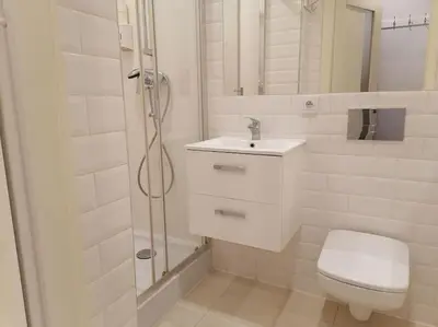Łazienka w obiekcie CityCenter NOWY ŚWIAT studio