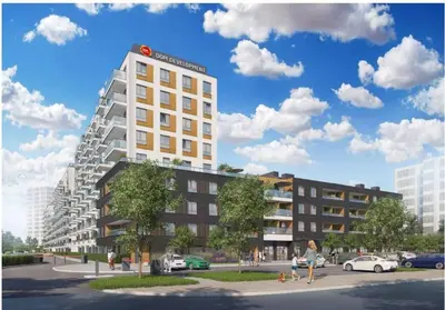 Budynek, w którym mieści się apartament