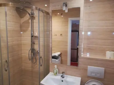 Łazienka w obiekcie CityCenter ŚLISKA studio