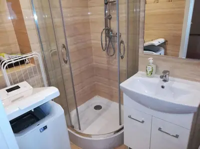 Łazienka w obiekcie CityCenter ŚLISKA studio