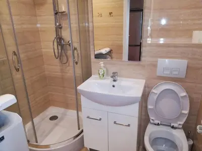 Łazienka w obiekcie CityCenter ŚLISKA studio
