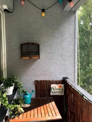 Balkon lub taras w obiekcie Stylowe studio przy parku Pola Mokotowskie