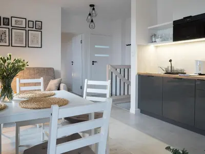 Kuchnia lub aneks kuchenny w obiekcie Apartament Clever 2 Kamienica Grochów