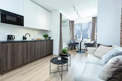 Kuchnia lub aneks kuchenny w obiekcie Mianowskiego 24 - Studio w centrum