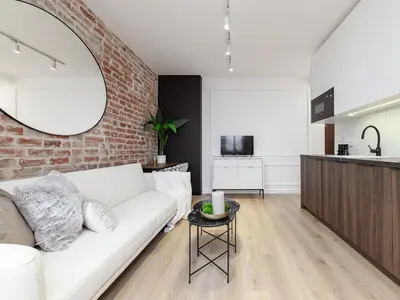 Telewizja i/lub zestaw kina domowego w obiekcie Mianowskiego 24 - Studio w centrum