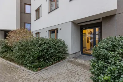 Budynek, w którym mieści się apartament