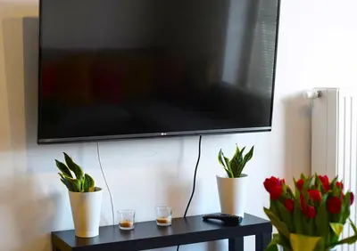 Telewizja i/lub zestaw kina domowego w obiekcie Apartment 1-bed Kłobucka P&O Serviced Apartments